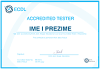 ecdl ispituvac - компјутерски сертификат