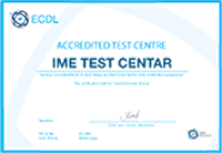 Изглед на сертификатот на овластениот тест центар.